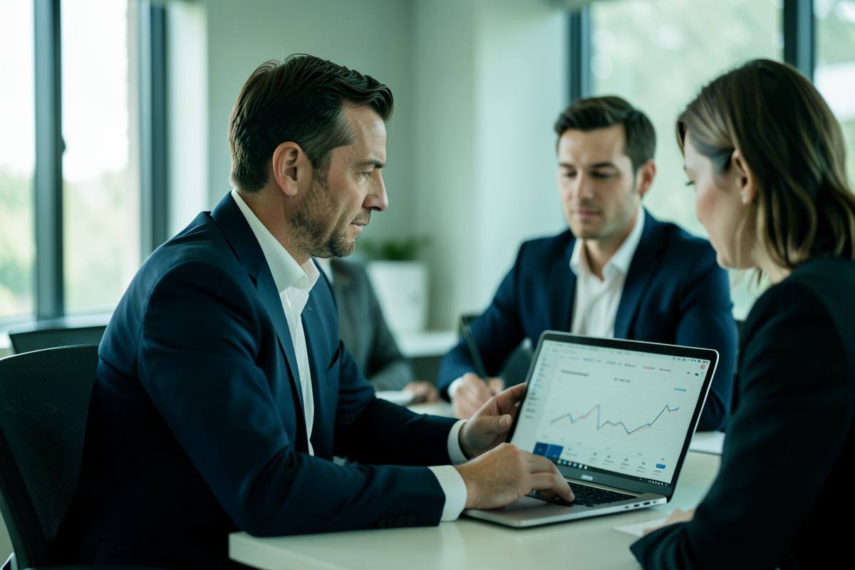 Team arbeitet gemeinsam an der Entwicklung eines Unternehmens